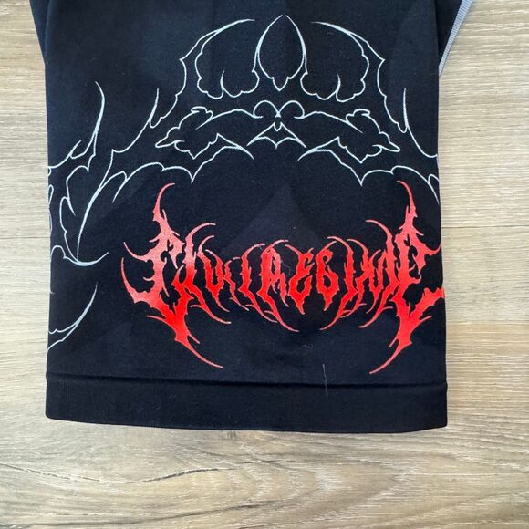 Civil Regime Revenge Kelly Seamless Black Bra And Shorts Set Size Large Edgy - Picture 4 of 9